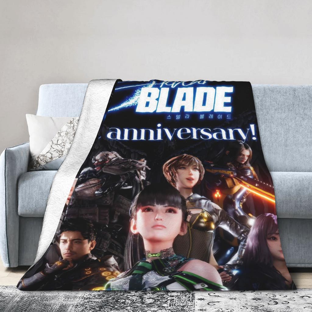Stellar Blade EVE Flannel printed blanket suitable for all seasons suitable for living room office sofa and travel 180x250CM