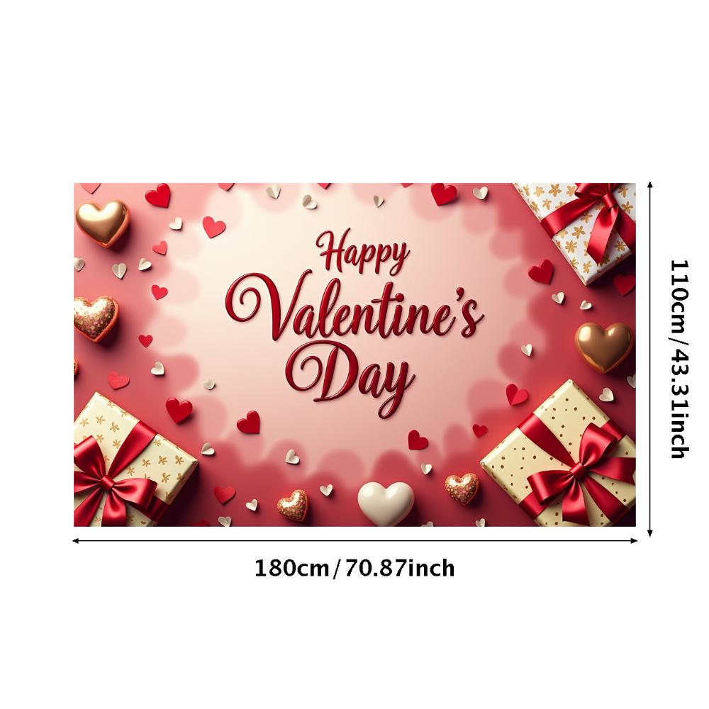 

Heart-shaped Gifts Decorative Romantic Customizable Backdrop Festive Hearts for Photo Booth