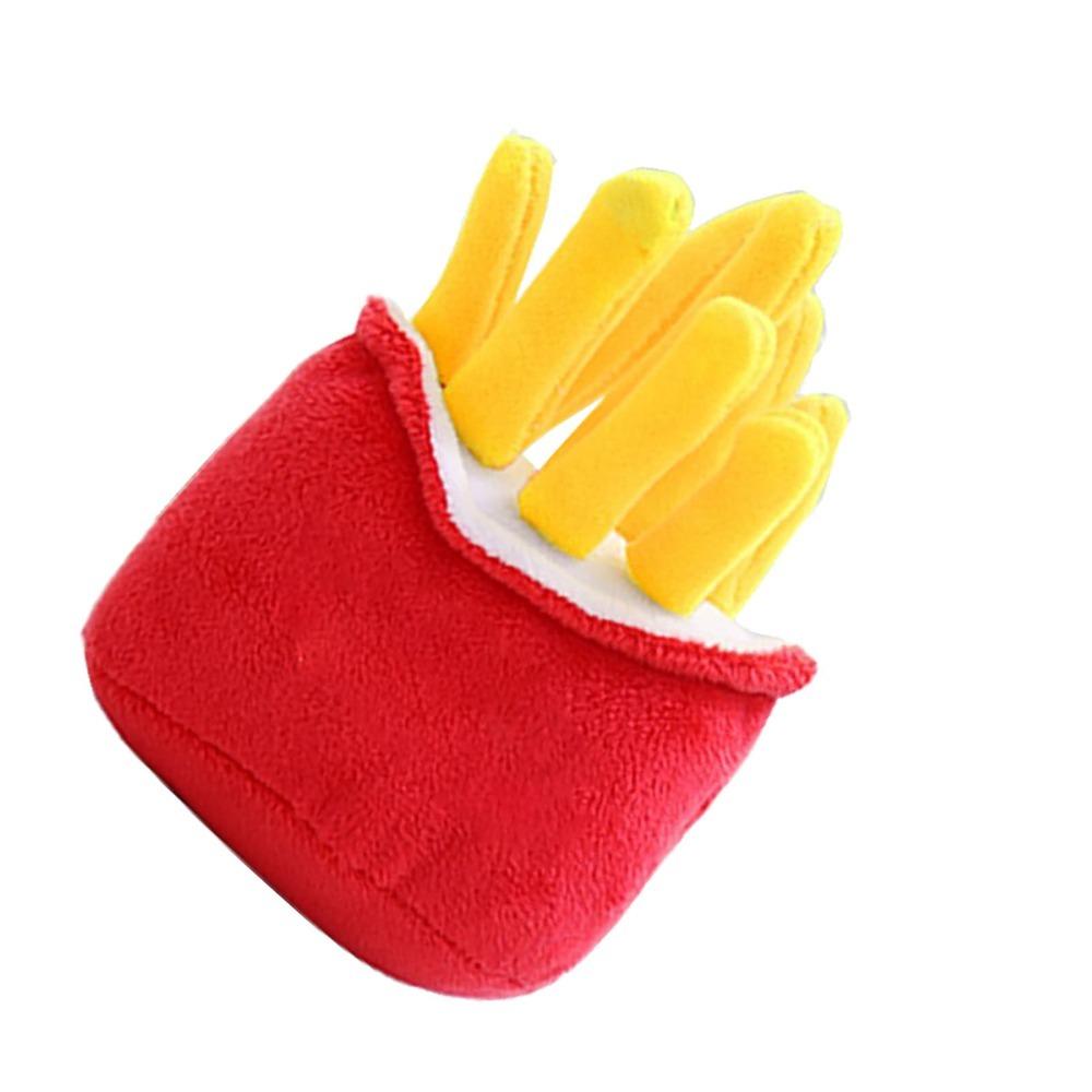 Cute Plush Dog Toy Soft Plush Dog Chew Toy Fast Food Dog Toy Dog Boredom Relief