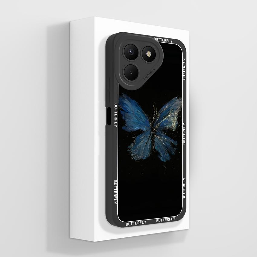 For Tecno Pova 7 6 5 4 Pro Pop 8 9 10 10C Flying Astronaut Phone Cases Camera Protection Liquid Silicone Shockproof Back Covers Shell For Tecno Casing