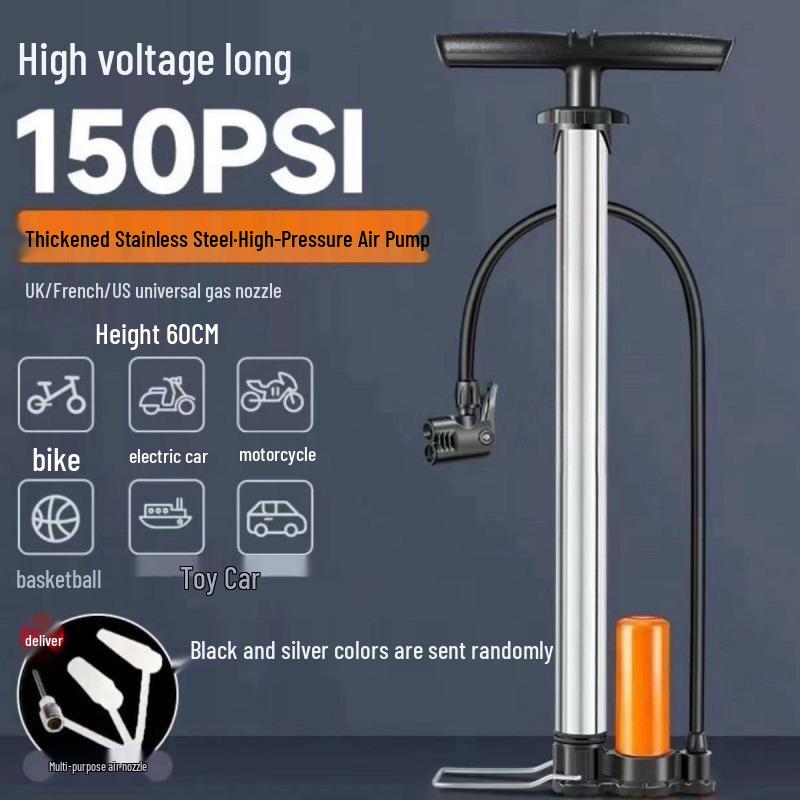 Thickened High-Pressure Inflator for Bikes, Cars, Motorcycles, and Basketballs