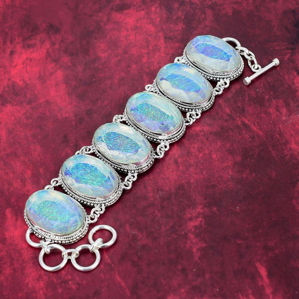 Pink Triplet Opal Bracelet, 925 Solid Sterling Silver Gemstone Jewelry, Handmade Bracelet, For Thanksgiving