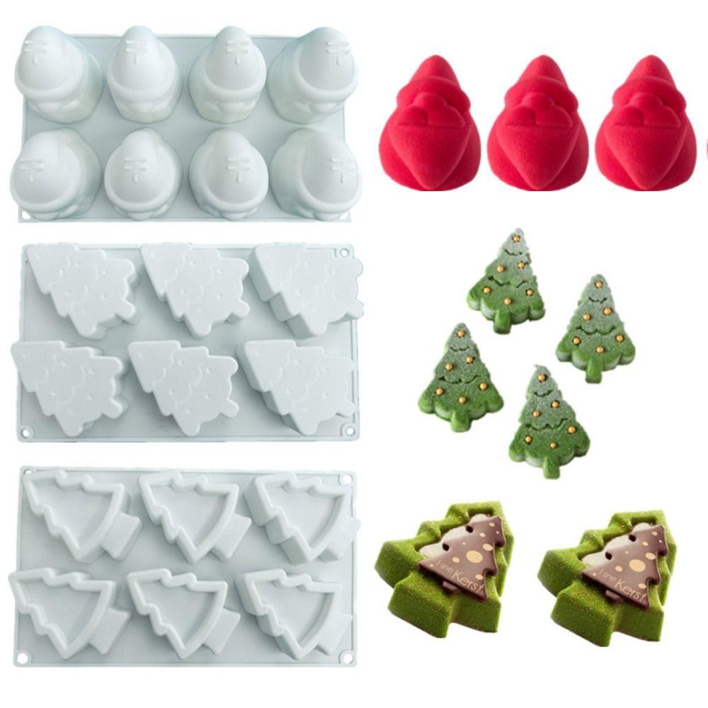 

Silicone Christmas Tree Cake Mold 3D Mousse Mold Soap Chocolate Mould Candle Making