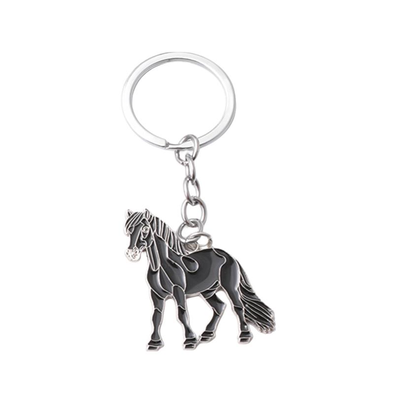 Creativity Zodiac Horse Metal 2026 Year Of The Horse Mascot Pendant Car Ornament Bag Hanging Decoration New Year Gifts