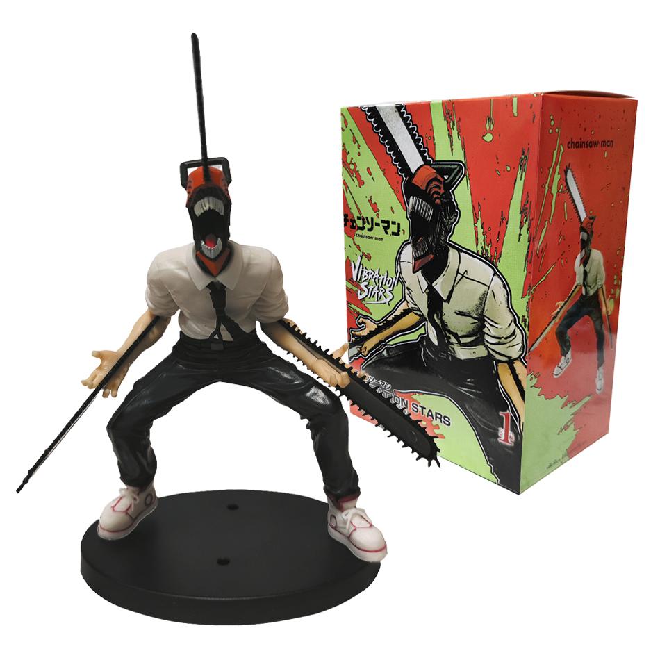 18cm Chainsaw Man Anime Figure Power Denji Action Figure PVC Chainsaw Man Denji Figurine Adult Collection Decor Model Dolls Toys