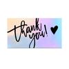 50-Pack Laser Rainbow Thank You Cards - Gift Packaging