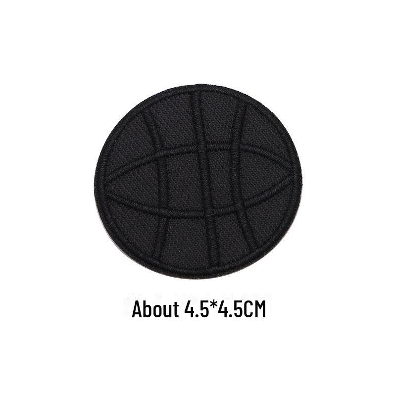 Black Self-Adhesive Embroidery Patch for DIY Clothes Repair and Decoration