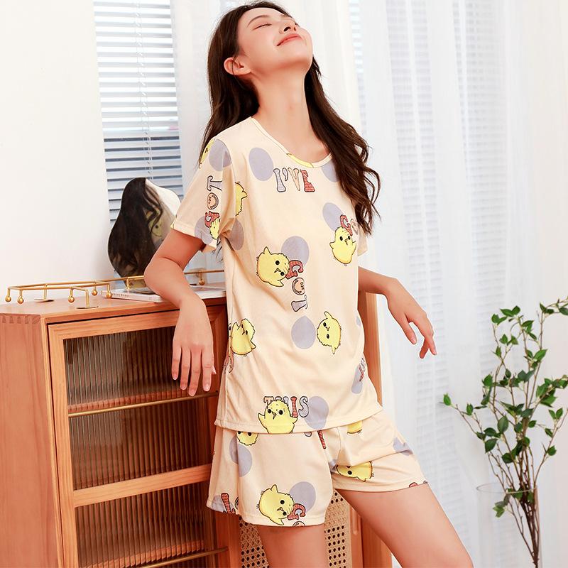 Pyjama Frauen Bär Loungewear Nachtwäsche Sets Mädchen Süße Plaid Revers Pyjama Kawaii Rüschen Pijama Hause Anzug