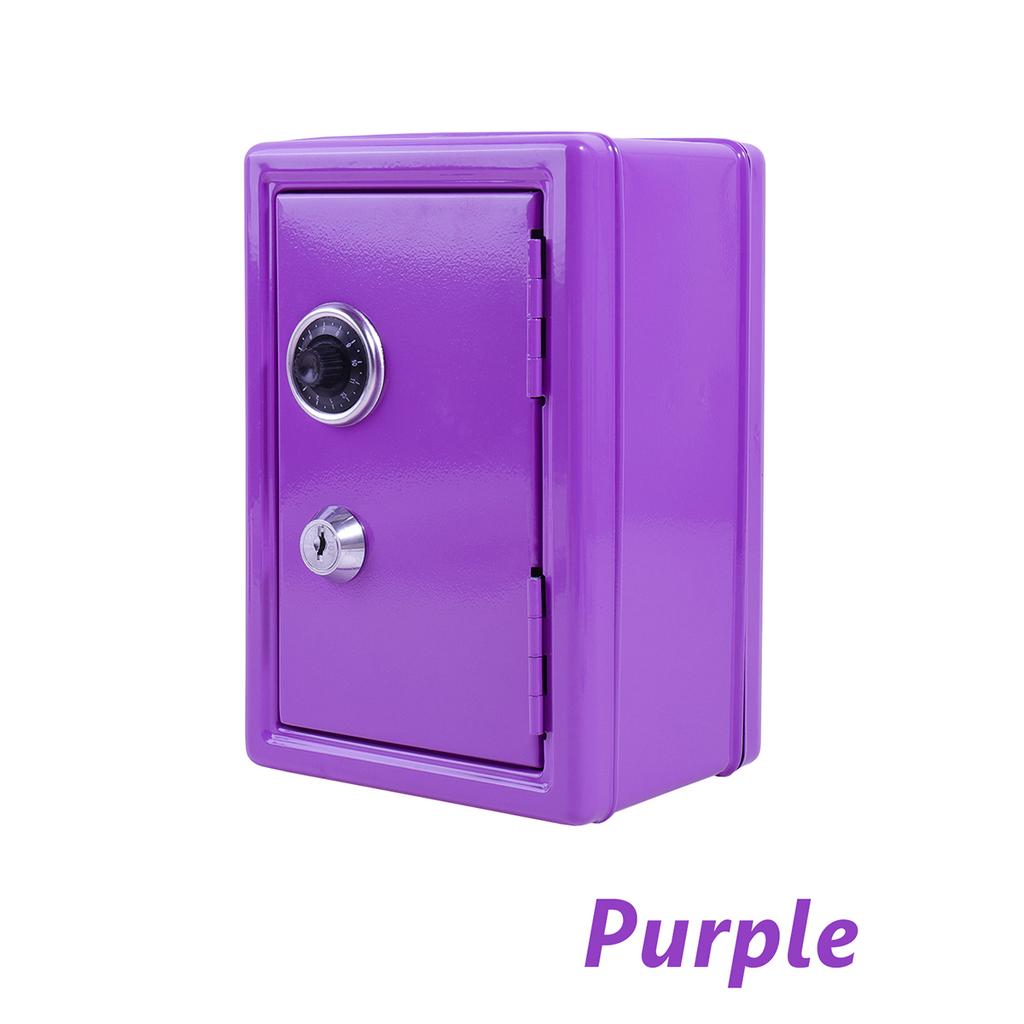 Home Mini Safe - Small Lockable Storage Box With Combo & Key, Protects Valuables, Cash, Documents & Personal Jewelry