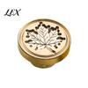 Handmade Stationery Accessory Wax Seal Stamp, Vintage Plant Pattern Head, Durable Flower Embossing Stamp Copper Head Replacement, for Envelope