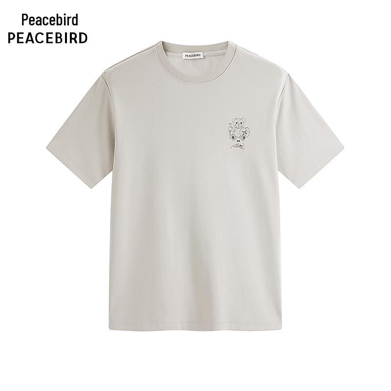 Peacebird Men s Casual Heavyweight Printed T-Shirt M