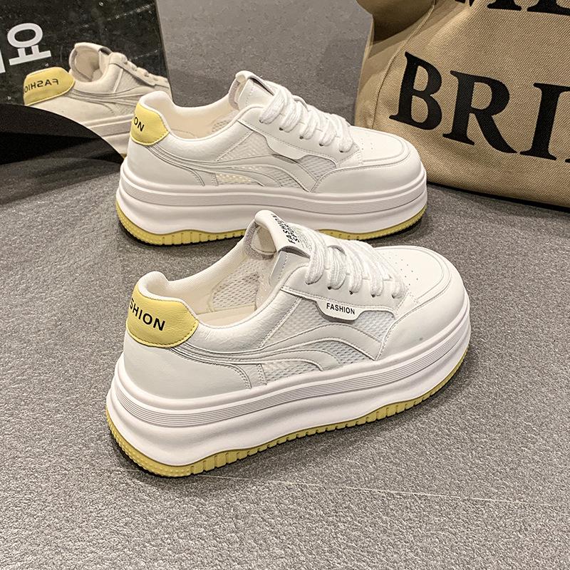 Qianqian protagonist summer new ins student thick-soled heightening mesh breathable casual shoes