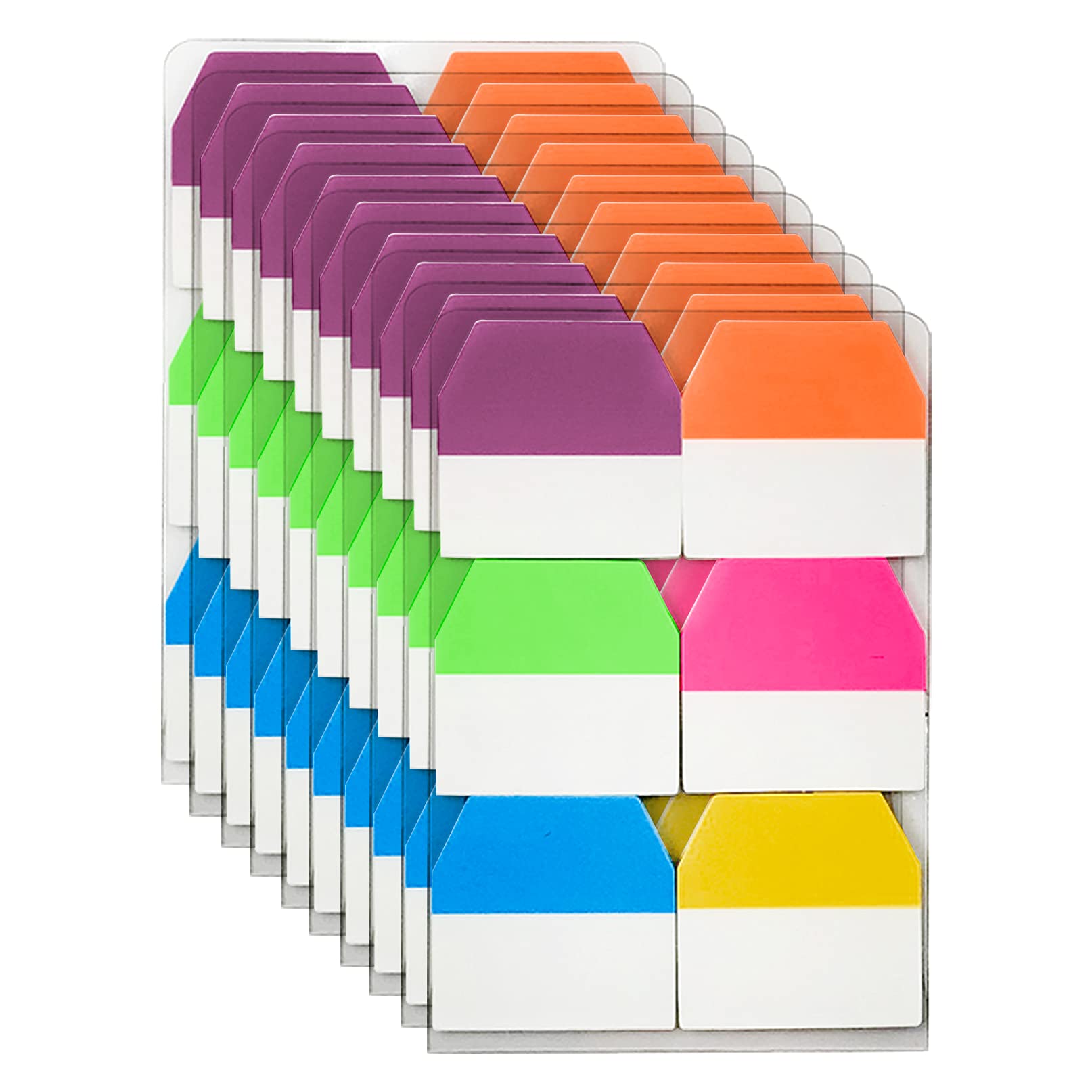

VANRA Sticky Heading Transparent 6 120 Sheets x 10 Packs Notes, Notes, Film, Writable, Colors,