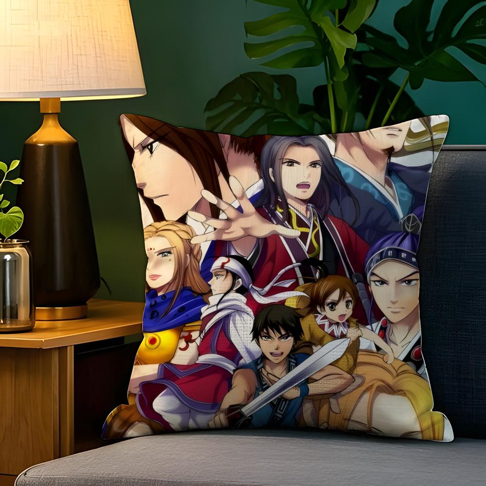 Comic Cartoon Kingdom K-Kingudamu 3 Pillow Case Natural Linen Pillow Case Double-Sided Decor Sofa Pillowcase Home Decor