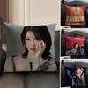 Singer L-Lee Ji Eun Iu Fun Beautiful Pillow Case Pattern Printed Pillowcase For Living Room Sofa Cushion Cover & Bedroom Decor