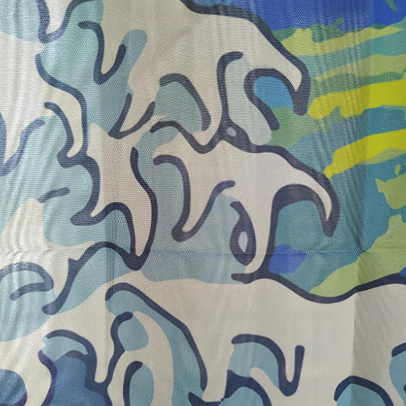 Luxury Japanese Ukiyoe Van Gogh Starry Sky Shower Curtain for Bathroom Window Waterproof Fabric Polyester with Hooks Accessories