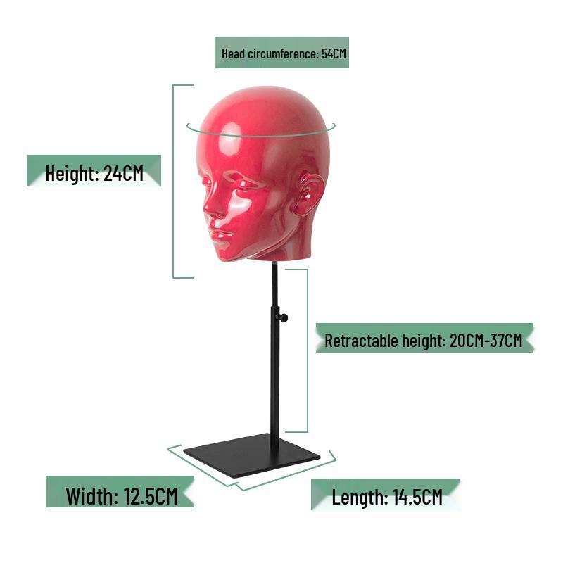 Kawakami PVC Display Head Stand for Hats, Eyewear, Accessories, Wigs, and Headphones