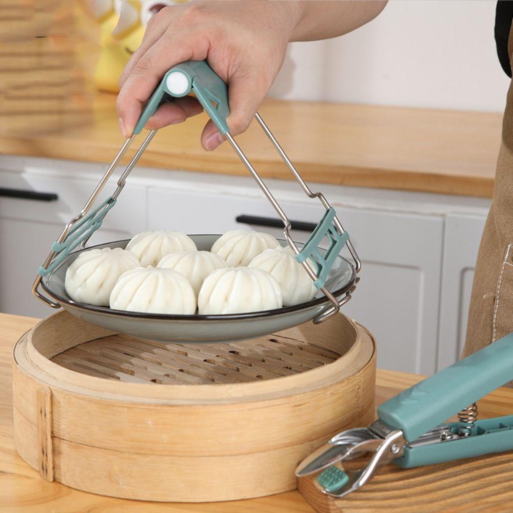 Bowl Gripper Dish Lifter Non-Slip Pan Gripper Kitchen Supplies Anti-scalding Clip  Oven Tray