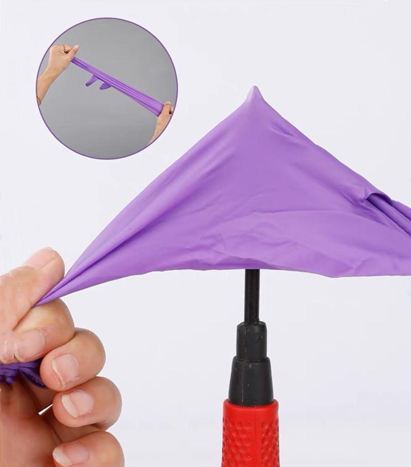100PCS Purple Nitrile Gloves Thickened Disposable Gloves for Kitchen Household Cleaning Garden Mechanic Work Hair Salon Tattoo