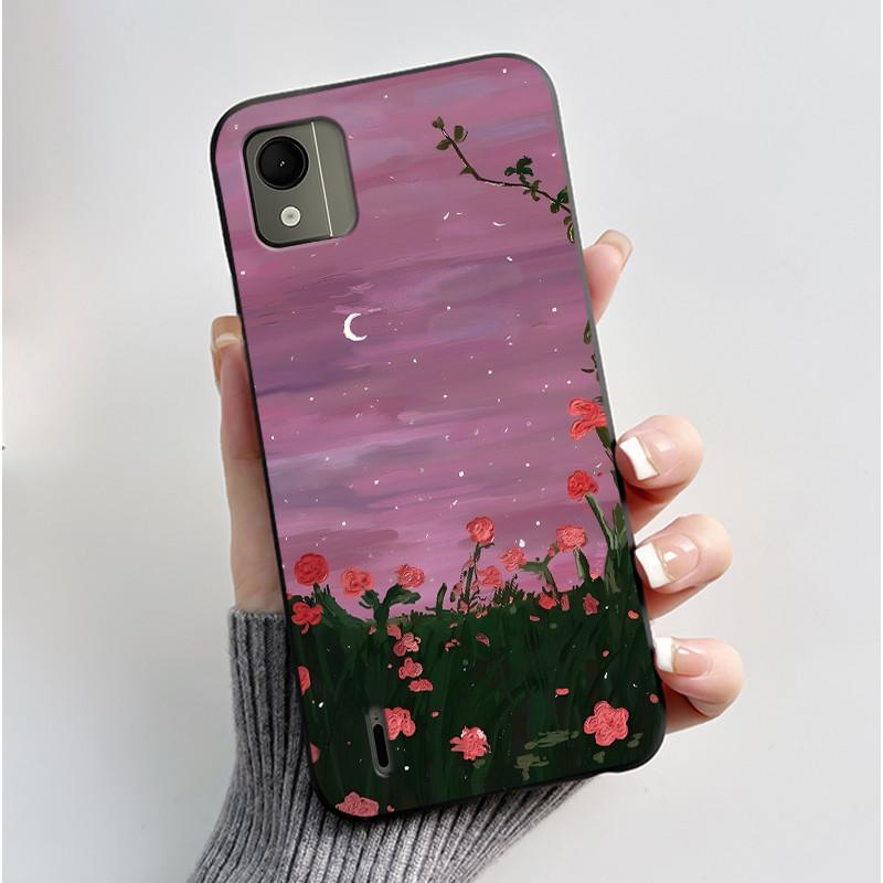 Cute Case For Nokia C110 4G Fundas Capa Printing Shell Protective Cover Soft Silicone Cartoon Phone Casing Coque