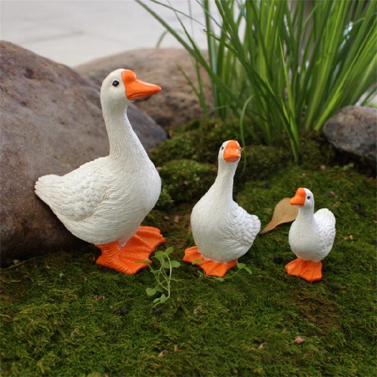 Simulations Geese Toy Summer Beach Landscape Garden MiniatureOrnaments