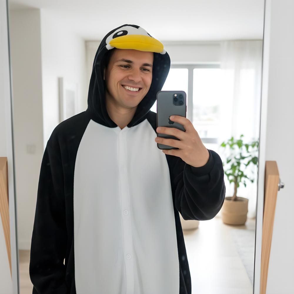 Piżama Onesie Kigurumi Kostium Przebranie Pingwin Xl: 175 - 185Cm