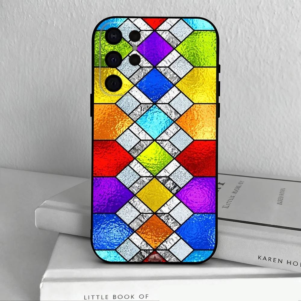 C-Kolorowy-L S-Szkło-S Etui Na Telefon Dla Samsung S25,S24,S21,S22,S23,S30,Ultra,S20,Plus,Inne Miękkie Czarne Etui