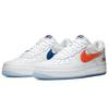Nike Kith x Air Force 1 Low NYC Home Sneakers Unisex Białe Rush-Blue Jaskrawopomarańczowe CZ7928-100
