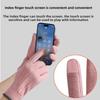 Cycling Gloves, Warm Gloves, Women's Velvet Gloves, Outdoor Cycling Electric Bike Windproof Touch Screen Three-line Small Label Gloves