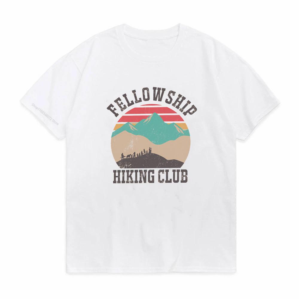 Fellowship Hiking Club Mordor Lord Of The Rings Tshirt Unisex Cotton Casual Oneck Tee S