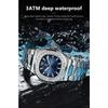 POEDAGAR Luxury Man Quartz Watch Square Watch for Men Waterproof Luminous Date Stainless Steel Watches Sports Clock reloj