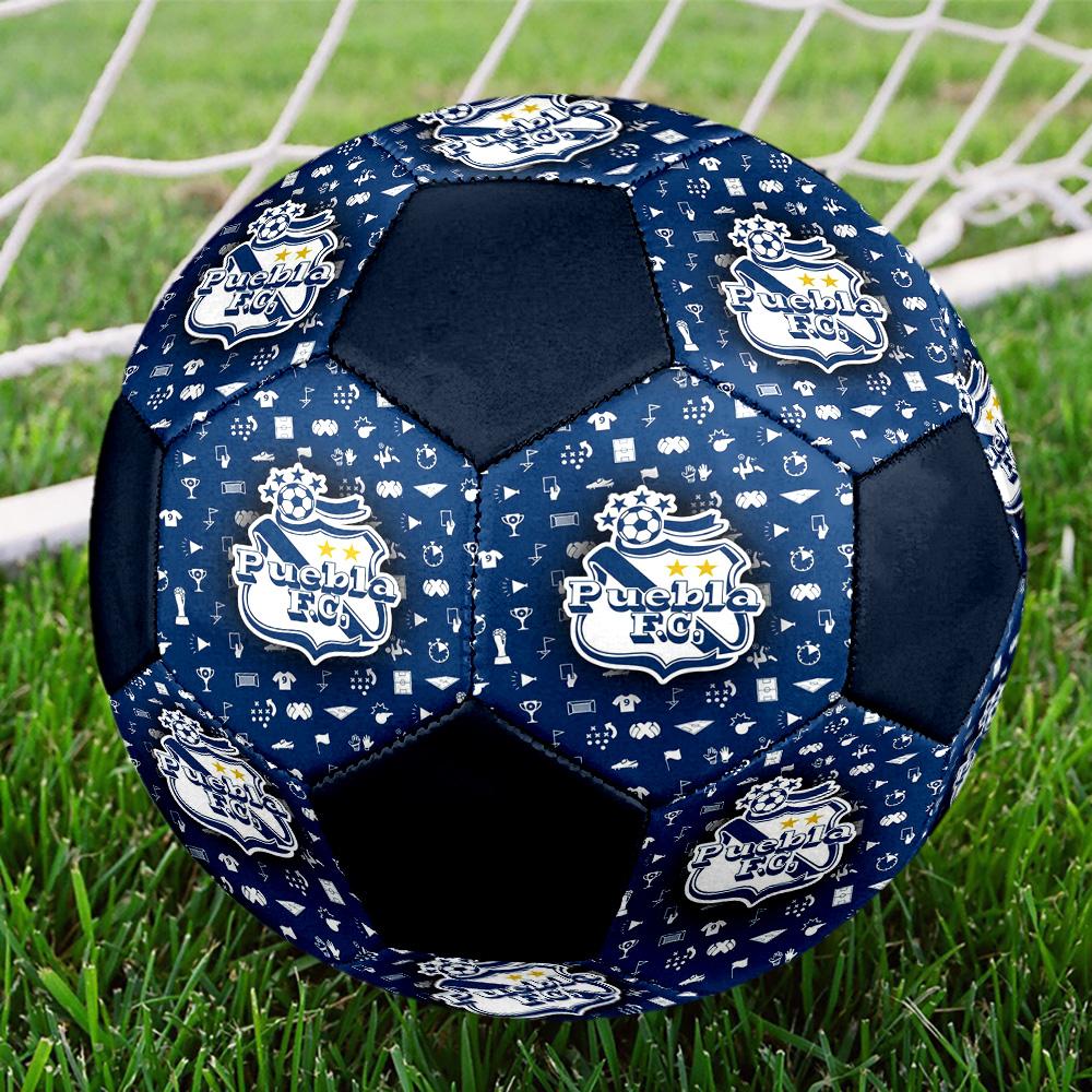 Puebla Indoor Soccer Ball Colorful All Ages Size 5 Machine Stitched PVC Competition Ready Durable High-Bounce