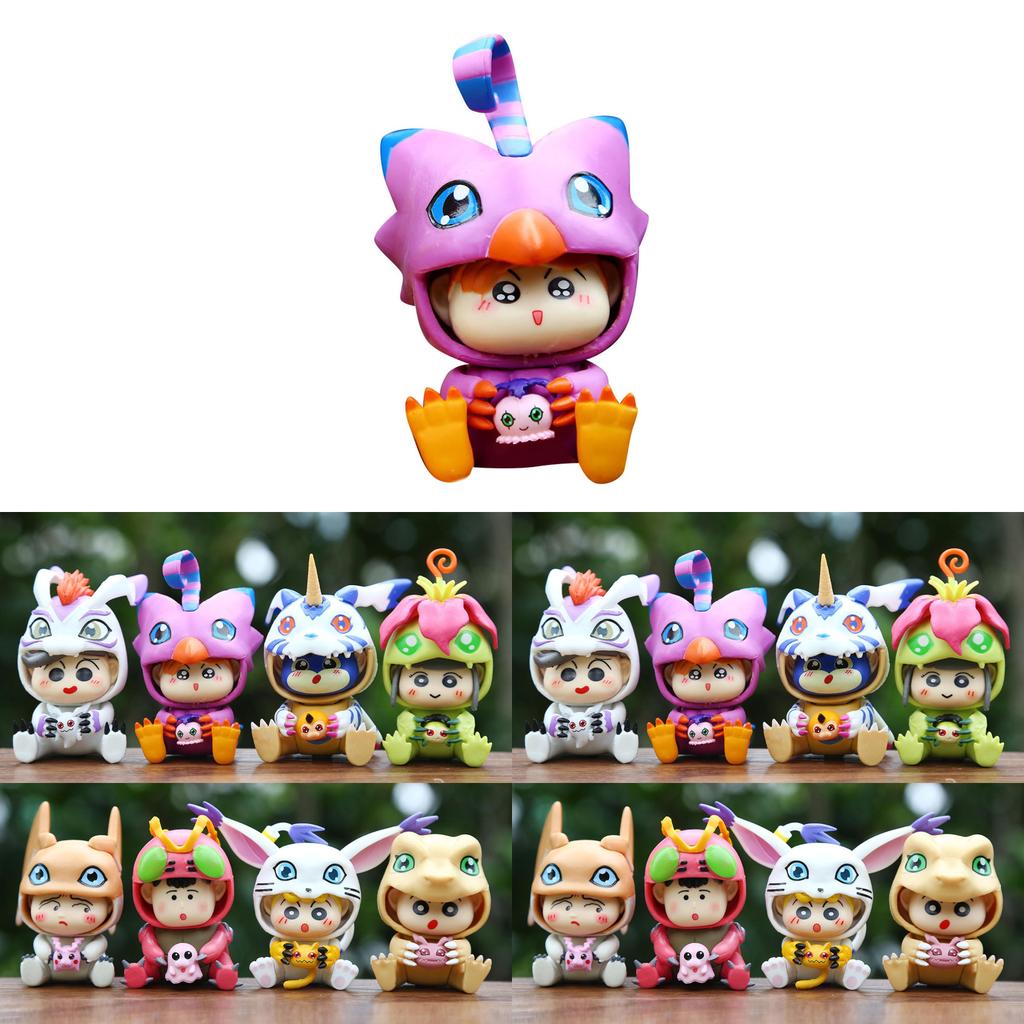 Crayon Shinchan Cos Digimon Pvc Collectible Figure For Anime Fans