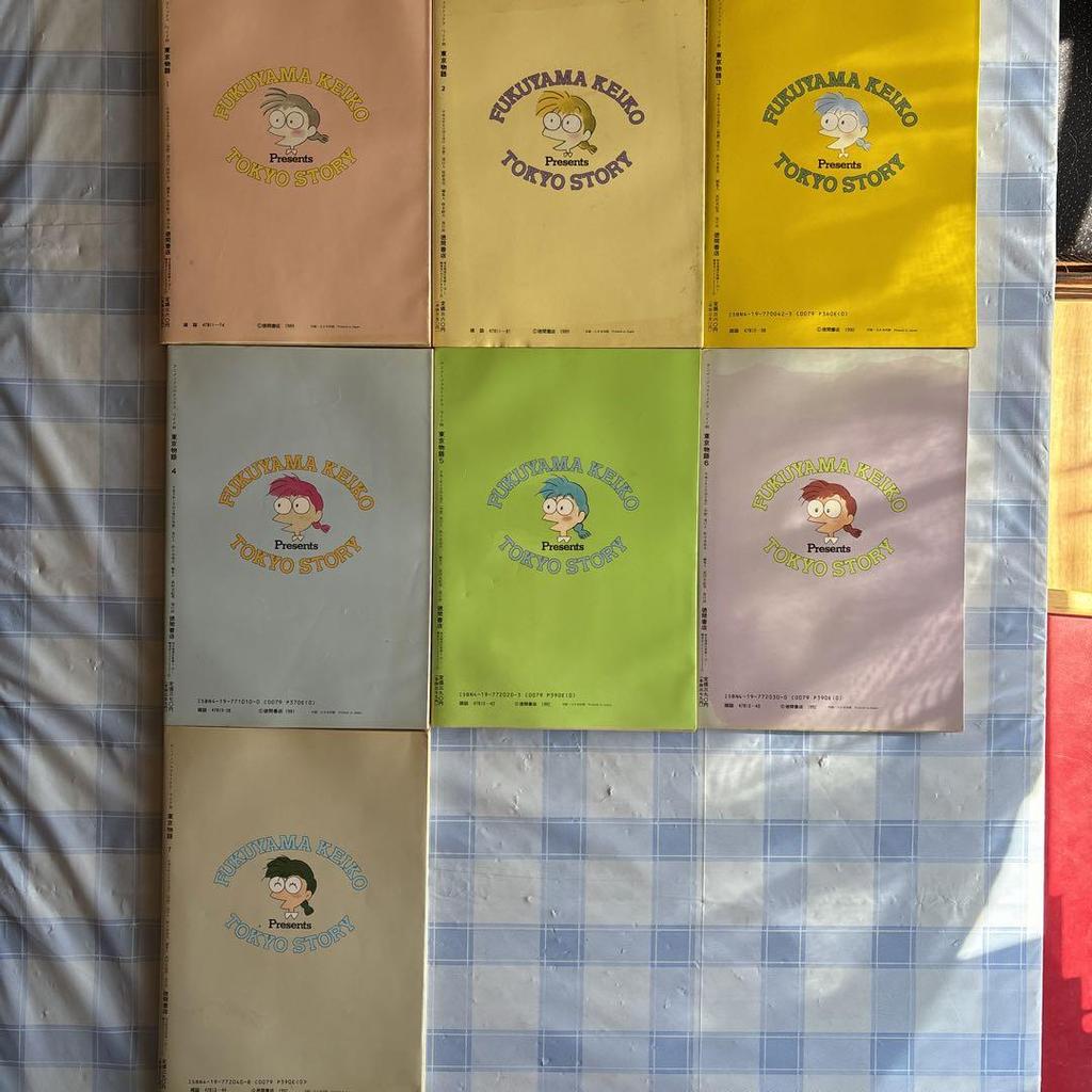 [USED] Keiko Fukuyama, Wide Edition Tokyo Story Complete 1-7 + 3 Book Set, First Edition