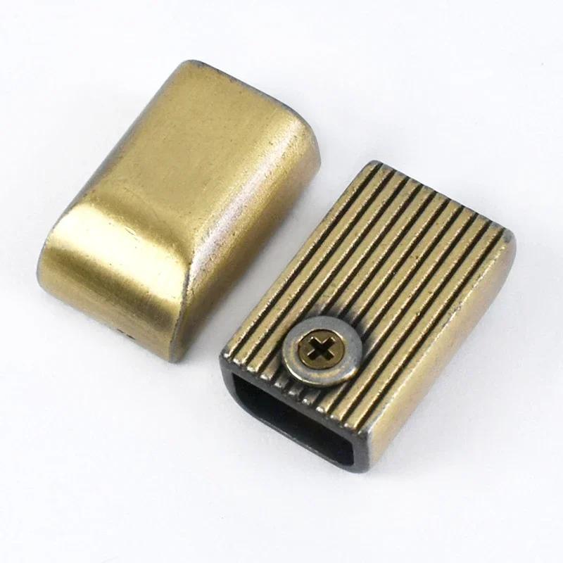 10/20/30Pcs Metal Zipper Stopper Zippers Tail Clip Zip Rope Cord Plug Head Detachable Screw Bag Clasp Sewing Hardware Accessory