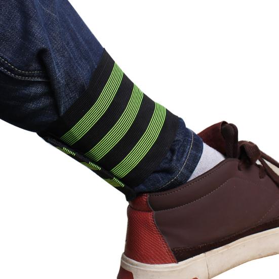 1 Paar Broek Elastische Bind Veiligheidsband Fiets Fiets Reflecterende Beenband