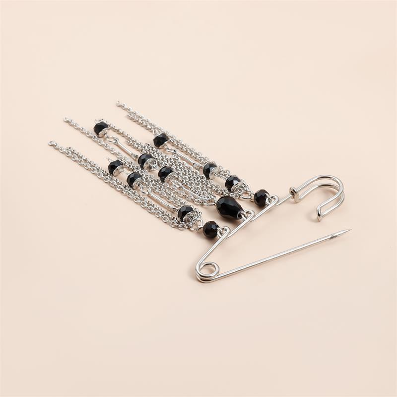 Elegant Pearl Chain Tassel Brooch Fashion Women Clothing Decor Accessories Jewelry Pin Pants Waist Adjust Pins Bag Pendant Gifts