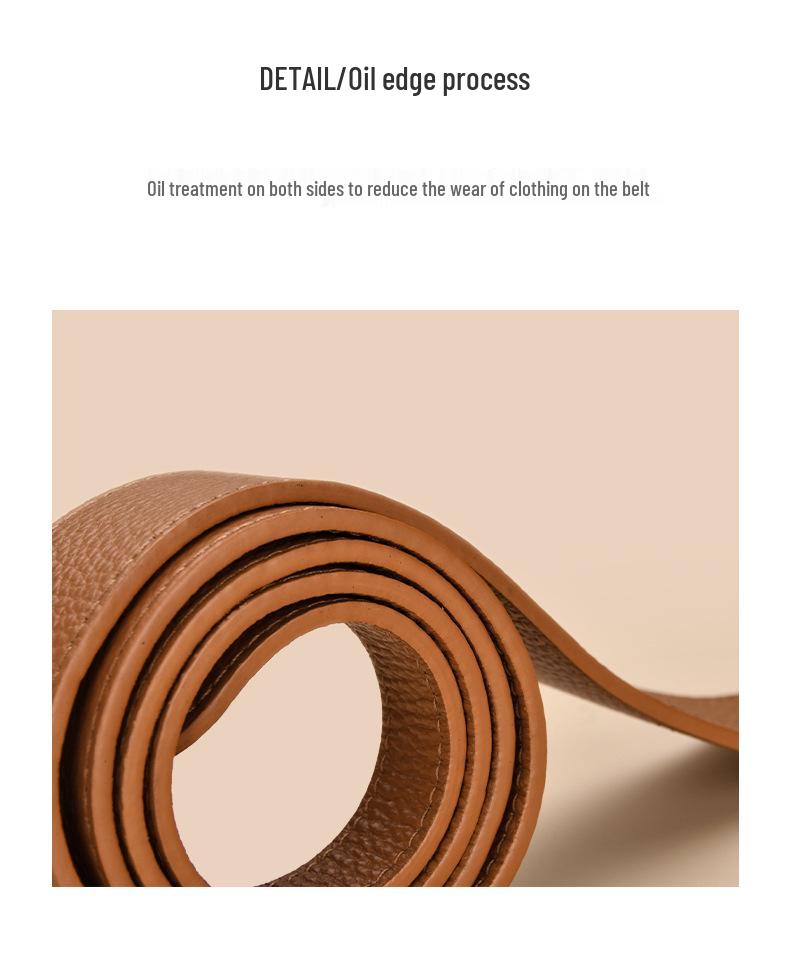 Women's Double-Sided Top-Grain Cowhide Leather Waist-Cinching Skirt Belt