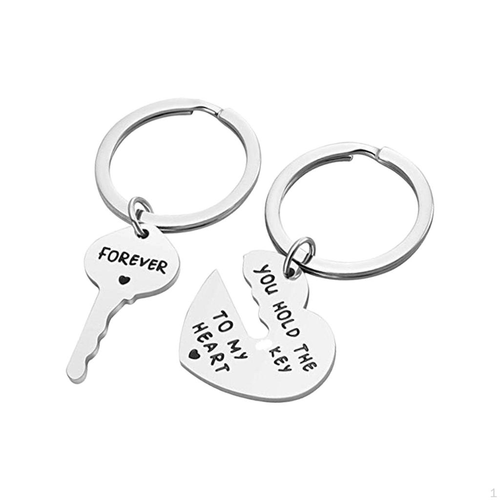 2 X Valentine's Day Keychain Car Boyfriend Girlfriend Couple