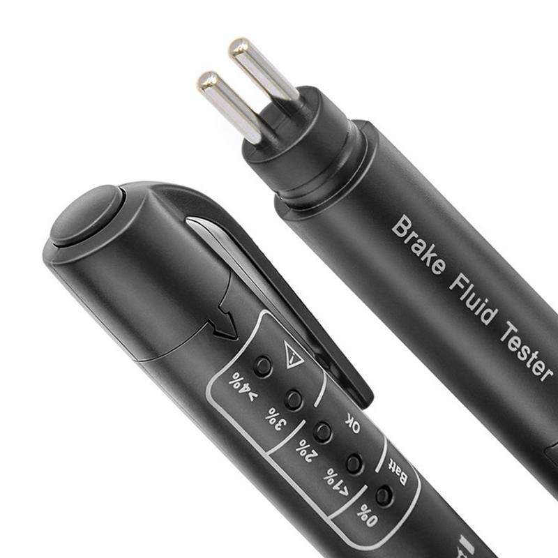 Car Brake Fluid Tester Brake Oil Moisture Analyzer Oil Moisture Analyzer With 5 LED Indicators Auto Brake Diagnostic Checker