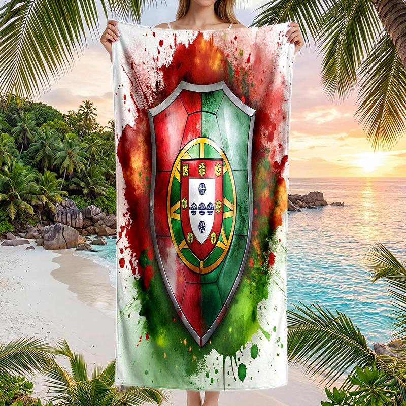 Portugal national football team Beach Towel Soft Microfiber Summer Towel Quick Dry Absorbent Towel for Beach Swimming Pool Travel