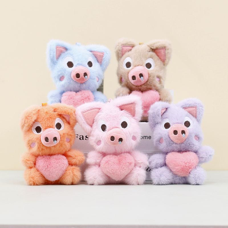And Lovable Soft Pig Plush Keychain Cute Pig Bag Accessory In Multiple Colors