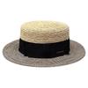 Versatile Raffia Flat-Topped Straw Hat Women'S Summer Vacation Beach Sun Protection Visor
