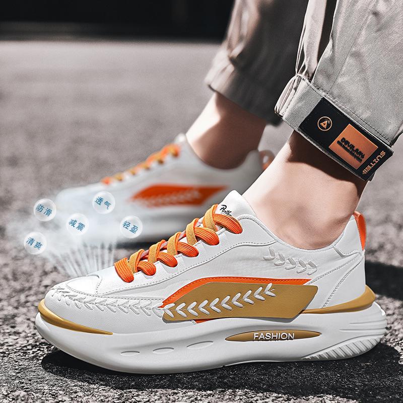 

Новые дизайнерские повседневные универсальные винтажные повседневные туфли для мужчин на толстой подошве, панк-лоферы, спортивные, прогулочные, громоздкие кроссовки 44