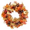 Autumn Fall Pumpkins Wreath Home Indoor Outdoor Decorative Props for Porch Door