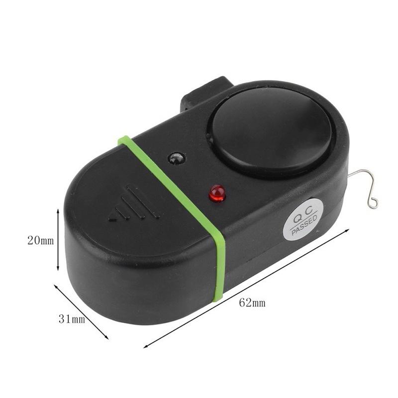 Rybářský alarm Výstraha při kousnutí ryby Výstraha Zvukový signál Zvonek LED Světelný indikátor Připínací rybářský prut Venkovní bzučák Rybářský nástroj