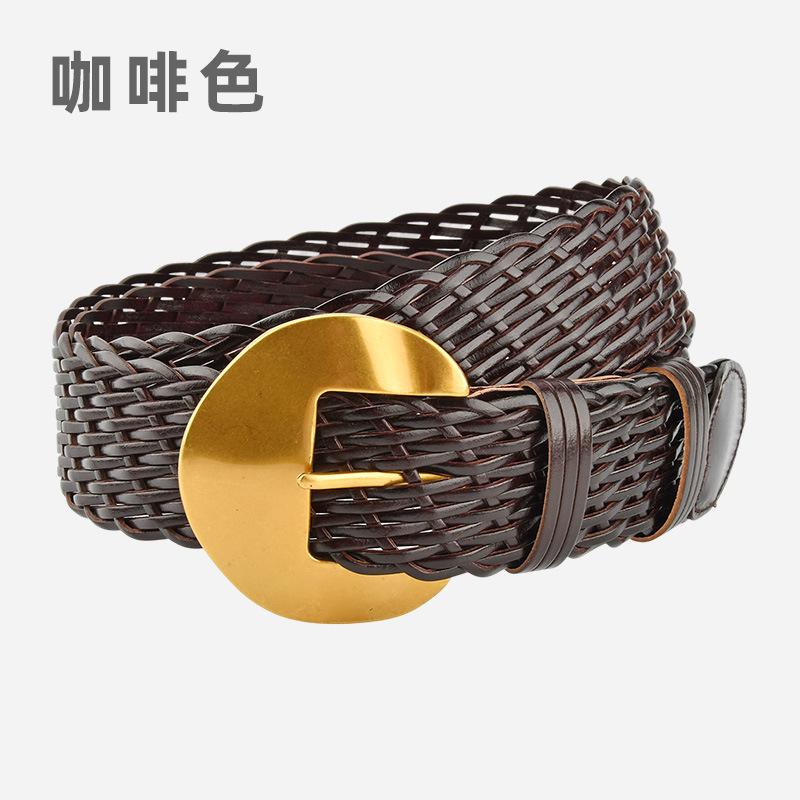 Ladies Simple Woven Decorative Belt Vintage Premium Bohemian Skirt Accessories Belt Women
