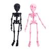 Skull Fridge Magnets with Movable Joints Halloween Poseable Skeleton Fridge Magnet Quirky Gothic Refrigerator Stickers for Kitchen Office