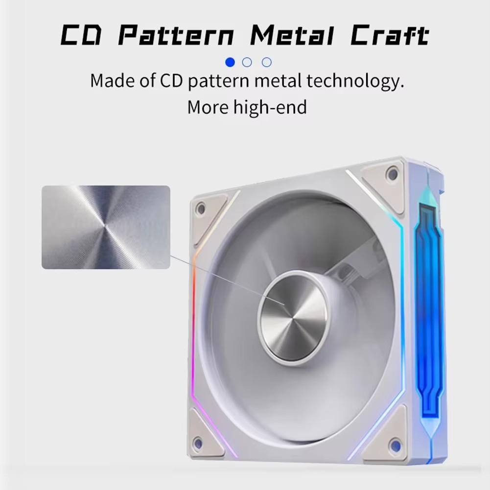 LDPCSJ Prism 4RS 120mm ARGB PC Case Fan with Infinity Mirror Design Motherboard Sync 4PIN PWM CPU Cooler Ventilador Fuel Injectors 6