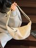 Minimalist Outdoor Single Shoulder Bag With Cable Stitch Urban Style For Daily Use